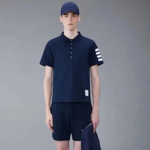 톰브라운 남성 폴로 반팔티 - Thom Browne Mens Polo Tshirts - t… - 1