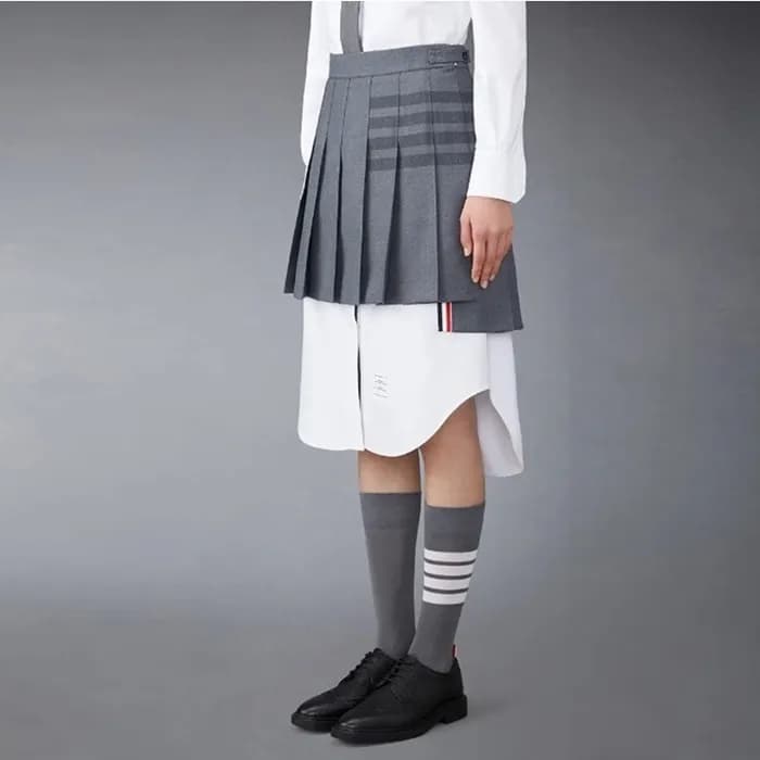 톰브라운 여성 차콜 스커트 - Thom Browne Womens Charcoal Skirt… - 1