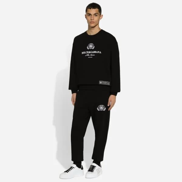 돌체앤가바나 남성 블랙 맨투맨 - Dolce&Gabbana Mens Sweat Shirt … - 1