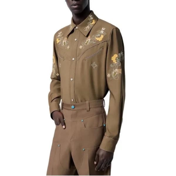 루이비통 남성 모던 셔츠 - Louis vuitton Mens Dress Shirts - … - 1