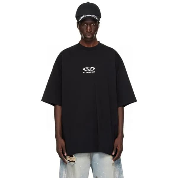 베트멍 남/녀 라운드 반팔 티셔츠 - Vetements Unisex Oversize Tsh… - 1