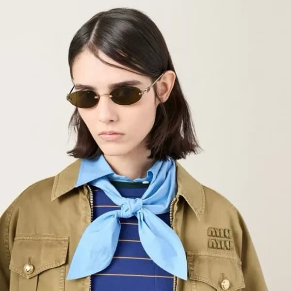 미우미우 여성 프리미엄 메탈 프레임 선글라스 - Miumiu Womens Premium M… - 1