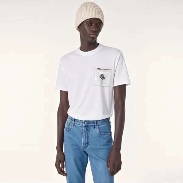 로로피아나 남성 라운드 반팔티 - Loro Piana Mens Round Tshirt - … - 1
