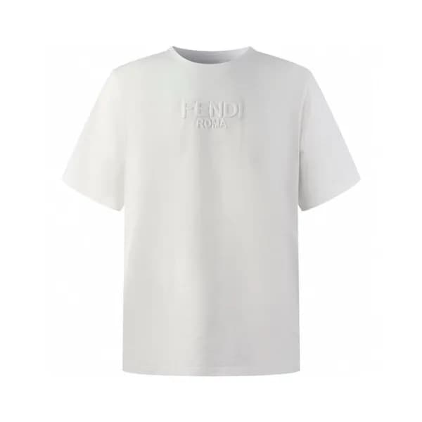 펜디 남성 라운드 반팔 티셔츠 - Fendi Mens Round Tshirt - fec65… - 1
