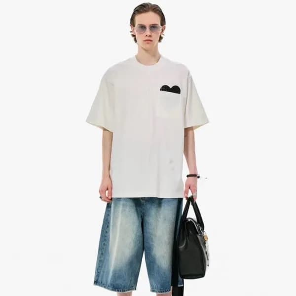 보테가베네타 남성 라운드 반팔티 - Bottega veneta Mens Round Tshi… - 1