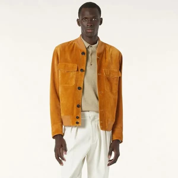 로로피아나 남성 가죽 자켓 - Loro Piana Mens Leather Jacket - … - 1