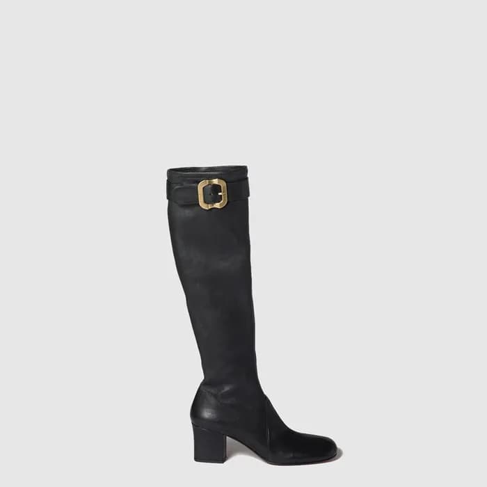 미우미우 여성 버클 장식 나파 가죽 부츠 - Miumiu Womens Buckle-embe… - 1