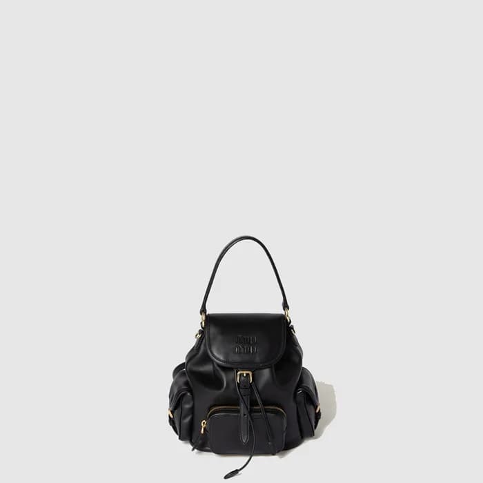 미우미우 여성 가죽 백팩 - MiuMiu Womens Leather Backpack - m… - 1