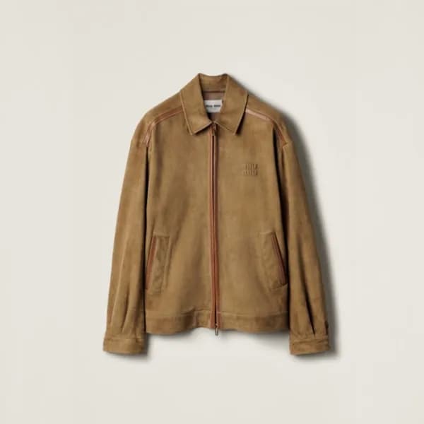 미우미우 남성 가죽 자켓 - Miumiu Mens Leather Jacket - mic86… - 1