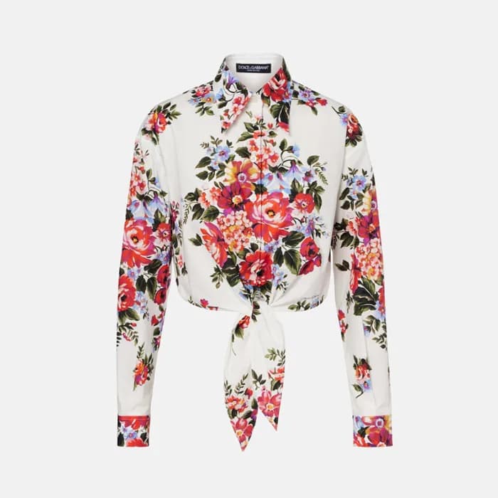 돌체앤가바나 여성 꽃다발 프린트 셔츠 - Dolce&Gabbana Womens Floral… - 1