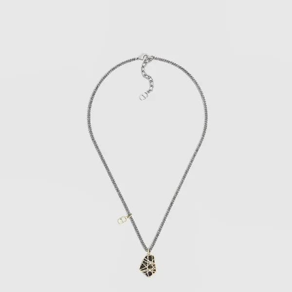 디올 남성 넝쿨무늬 펜던트 목걸이 - Dior Mens Vine Pattern Pendan… - 1