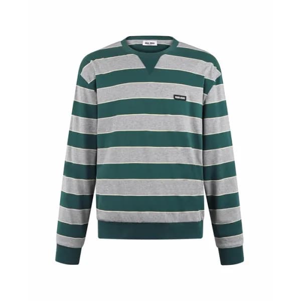 미우미우 남성 라운드 긴팔티 - Miumiu Mens Round Tshirt - mic16… - 1