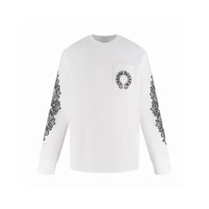 크롬하츠 남성 라운드 긴팔티 - Chrome Hearts Mens Round Tshirt …