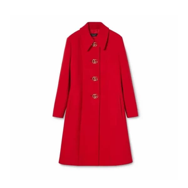 구찌 여성 더블 G 울 코트 - Gucci Womens Double G Wool Coat - guc17297x