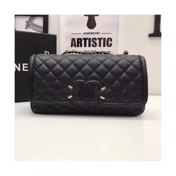Chanel Women Leather Chain Shoulder Bag ,26.5CM - … - 1