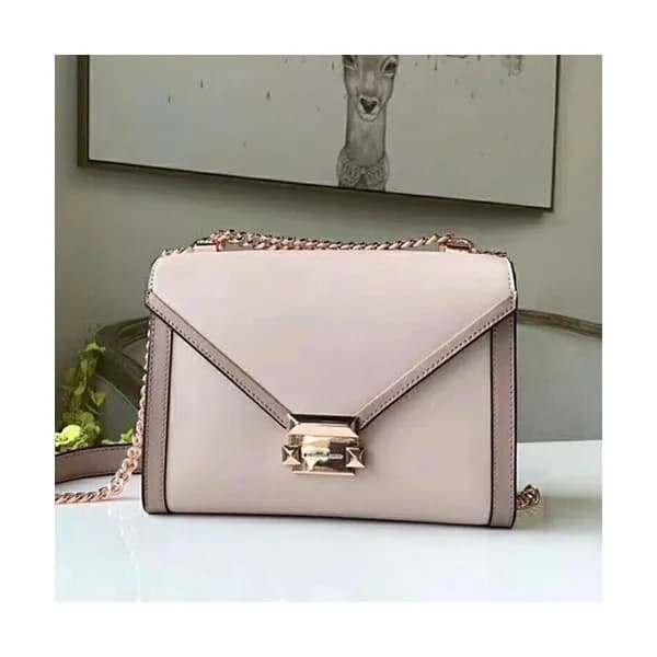 Michael Kors Leather Whitney Chain Shoulder Bag, 2… - 1