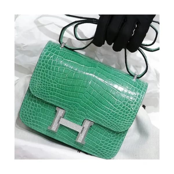 Hermes Constance Crocodile Leather Shoulder Bag,19… - 1