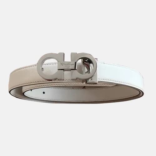 Salvatore Ferragamo 2019 Ladies Gancio Leather Bel… - 1