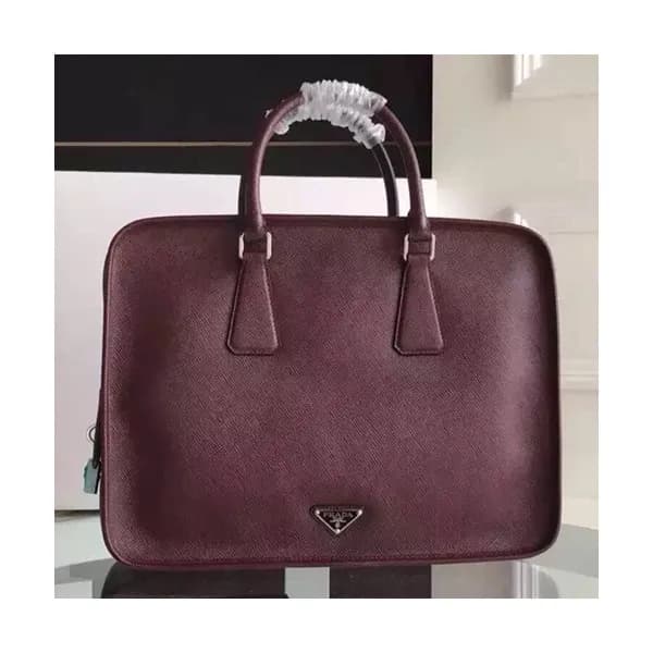 Prada Saffiano Mens Business Bag ,37.5CM - 프라다 사피아… - 1