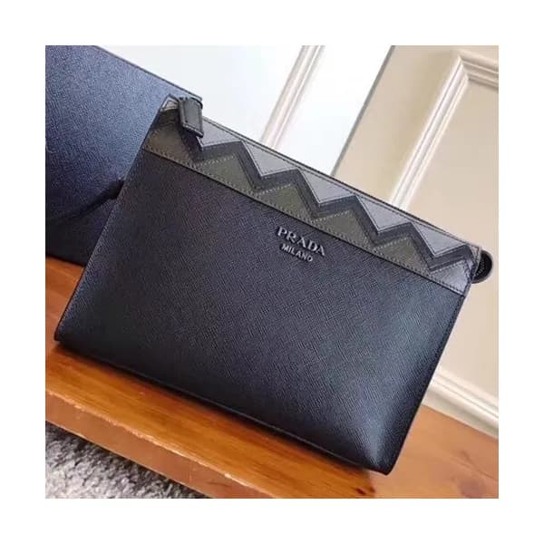 Prada Saffiano Mens Clutch Bag ,24CM - 프라다 사피아노 남성… - 1