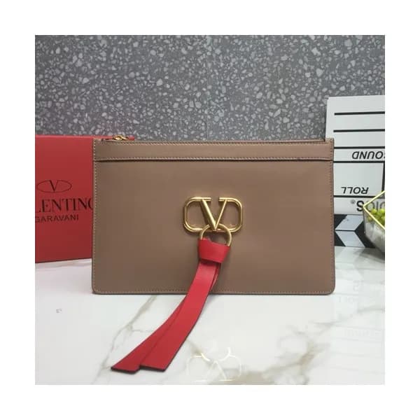 Valentino 2019 Leather Clutch Bag - 발렌티노 2019 레더 … - 1