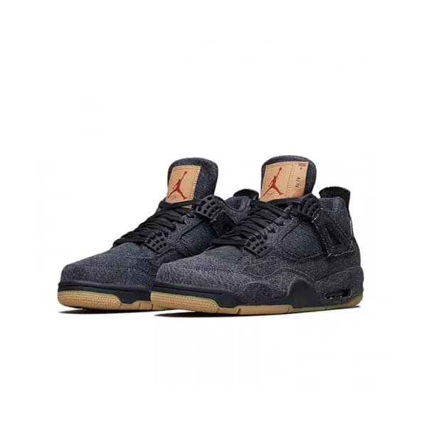 Air Jordan x Levi's Mens Denim/AJ4 Sneakers - … - 1