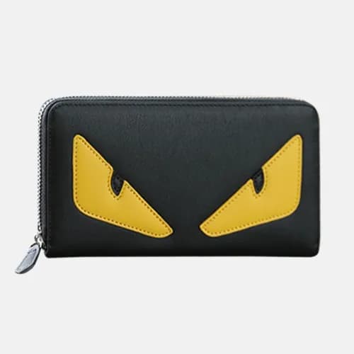 Fendi 2019 Leather Zip Round Wallet - 펜디 남여공용 레더 지… - 1