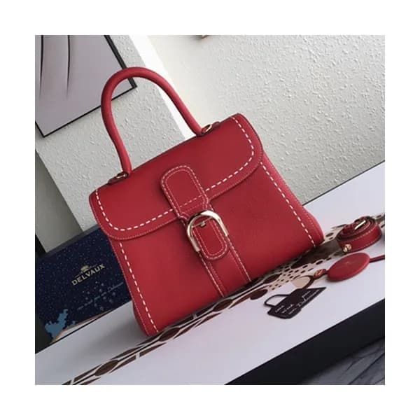 Delvaux 2019 Leather Tote Shoulder Bag,28 CM - 델보 … - 1