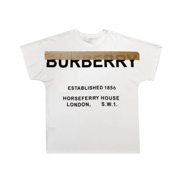 Burberry 2019 Mens Logo Cotton Short Sleeved Tshir… - 1