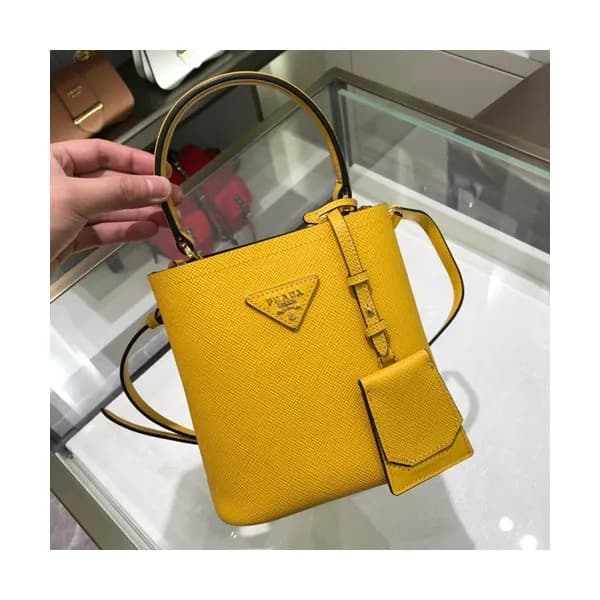 Prada 2019 Double Small Saffiano Tote Shoulder Bag… - 1