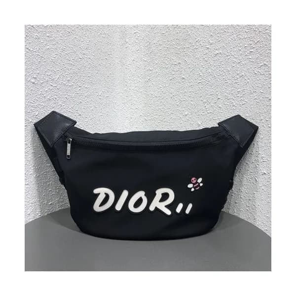 Dior x Kaws 2019 Canvas & Leather Belt Bag,23cm - … - 1