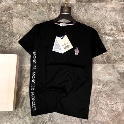 Mocler 2019 Mens Logo Cotton Short Sleeved T-shirt… - 1