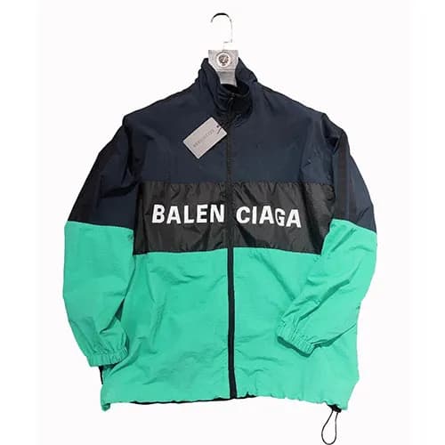 Balenciaga 2019 Mens Logo Print Wind Breaker Jacke… - 1