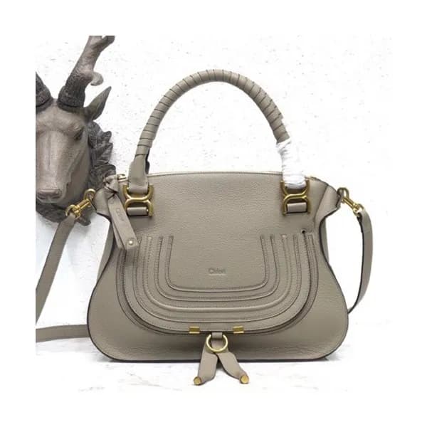 Chole 2019 Marcie Leather Tote Shoulder Bag, 36cm … - 1