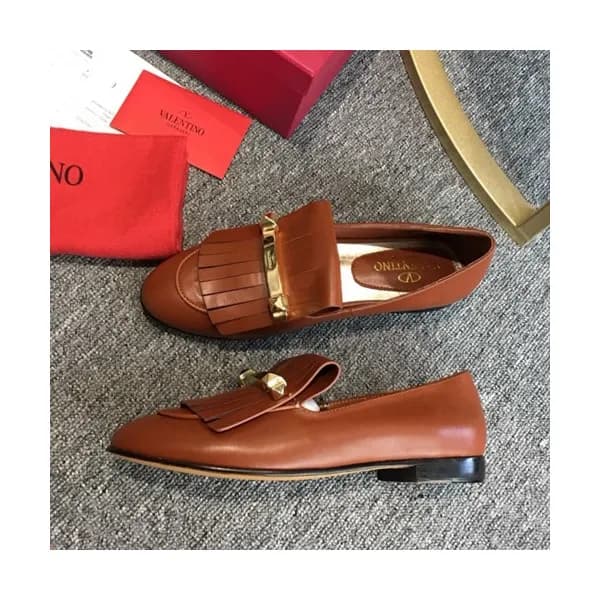 Valentino 2019 Ladies Tassel Metal Logo Loafer - 발… - 1