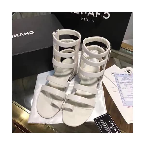 Chanel 2019 Ladies Leather Sandal - 샤넬 2019 여성용 레더… - 1