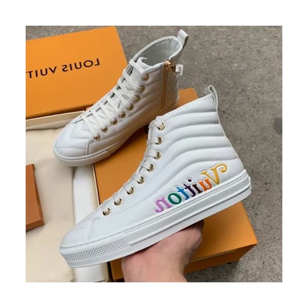 Louis vuitton 2019 Ladies Leather Sneakers - 루이비통… - 1