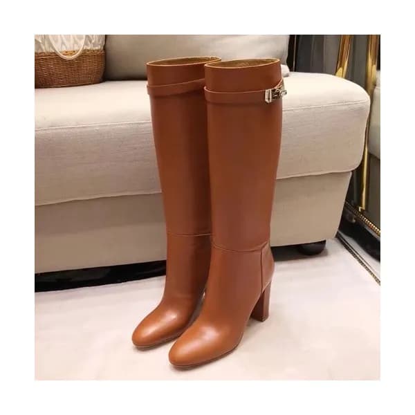 Hermes 2019 Ladies Leather High Heel Boots - 에르메스… - 1