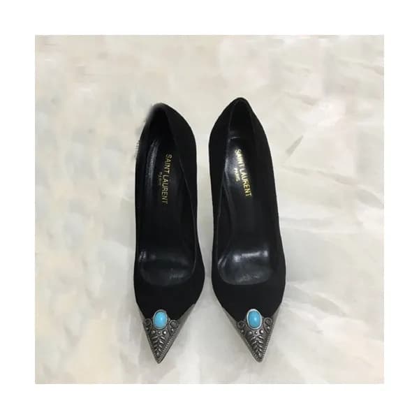 Saint Laurent 2019 Ladies Suede Pumps High Heel - … - 1