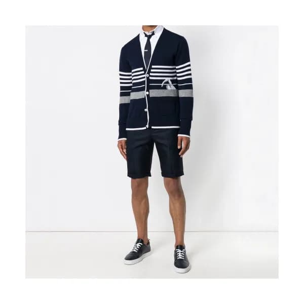 Thom Browne 2019 Mens Strap V-neck Cardigan - 톰브라운… - 1