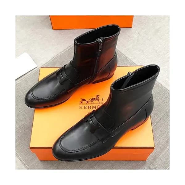 Hermes 2019 Mens Leather Boots - 에르메스 2019 남성용 레더 … - 1