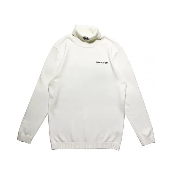 Balenciaga 2019 Mens Turtle - neck Wool Sweater - … - 1
