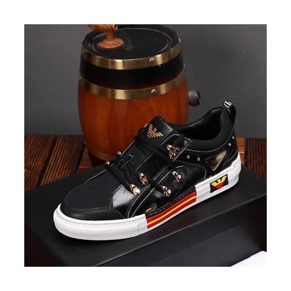Armani 2019 Mens Leather Sneakers - 알마니 2019 남성용 … - 1