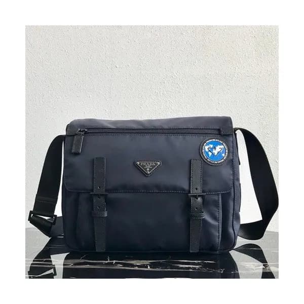 Prada 2019 Nylon & Leather Messenger Shoulder Bag,… - 1