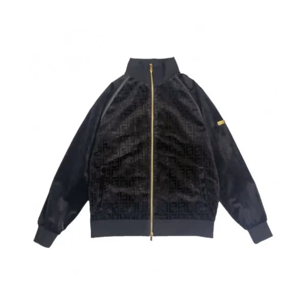 Fendi 2019 Mens Casual Logo Velvet Training Clothe… - 1