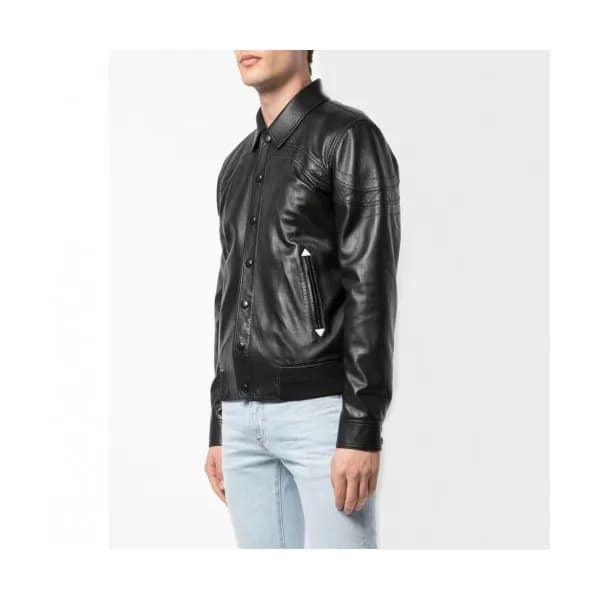 [1:1]Saint Laurent 2019 Mens Leather Jacket - 입생로랑… - 1