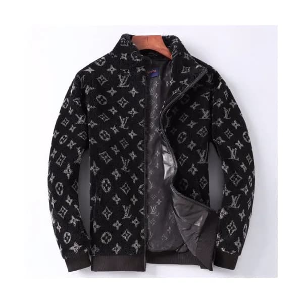 Louis vuitton 2019 Mens Logo Mink Leather Jacket -… - 1