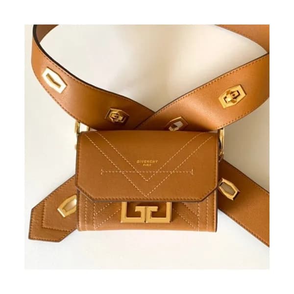 Givenchy 2019 Eden Leather Shoulder Bag / Hip Sack… - 1