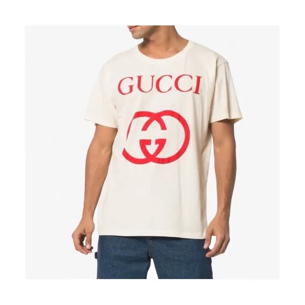 [매장판]Gucci 2020 Mm/Wm Logo Silket Short Sleeved Ts… - 1