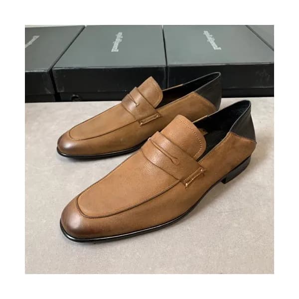 Ermenegildo Zegna 2020 Mens Leather Loafer - 에르메넬… - 1